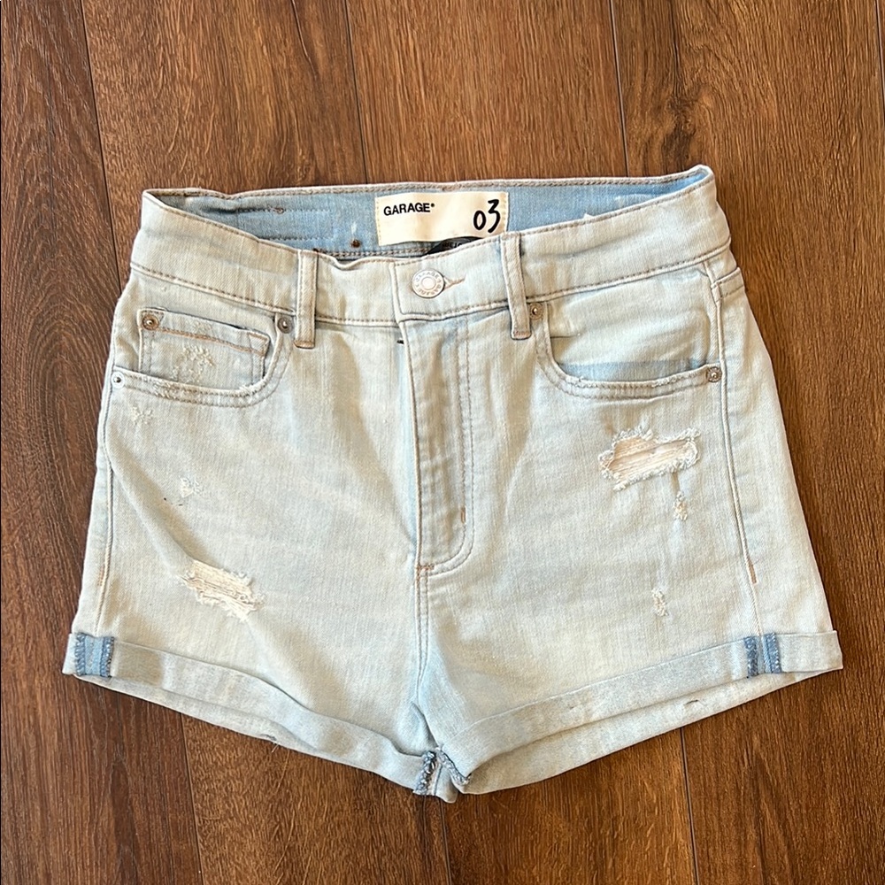 Garage jean shorts